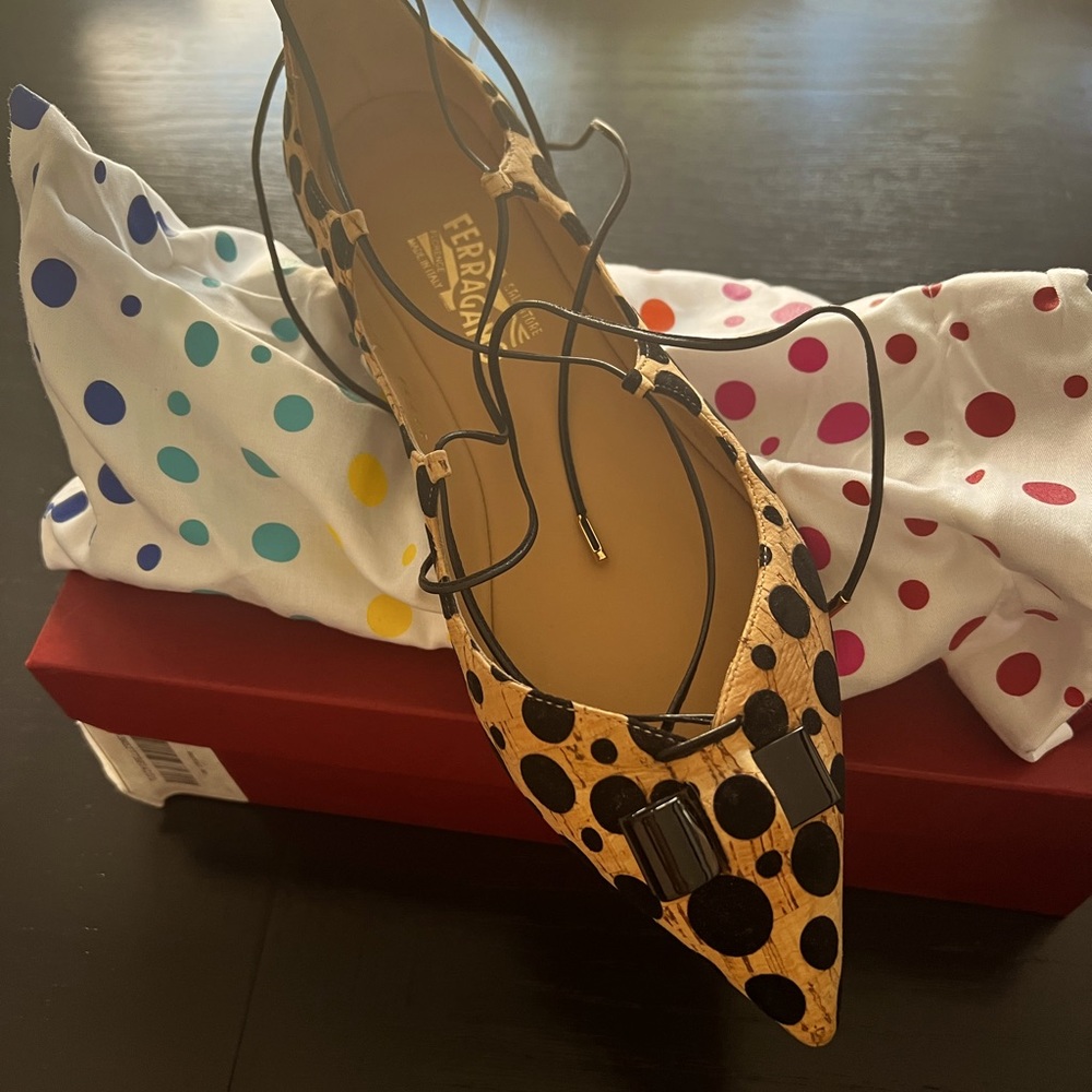 So funky! Brand new Ferragammo leopard animal print brand new